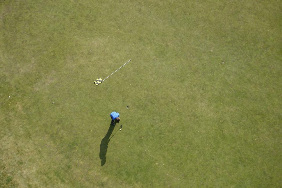 Free Image of View of Golfer from Above  