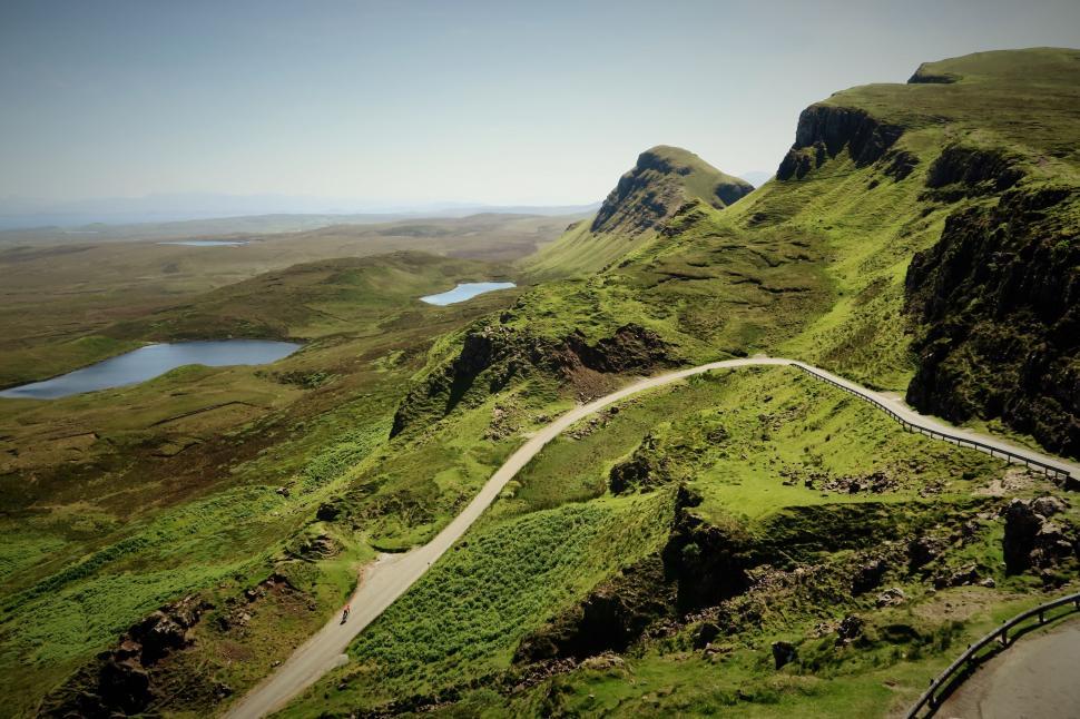 Free Image of Green Mountain and Road  
