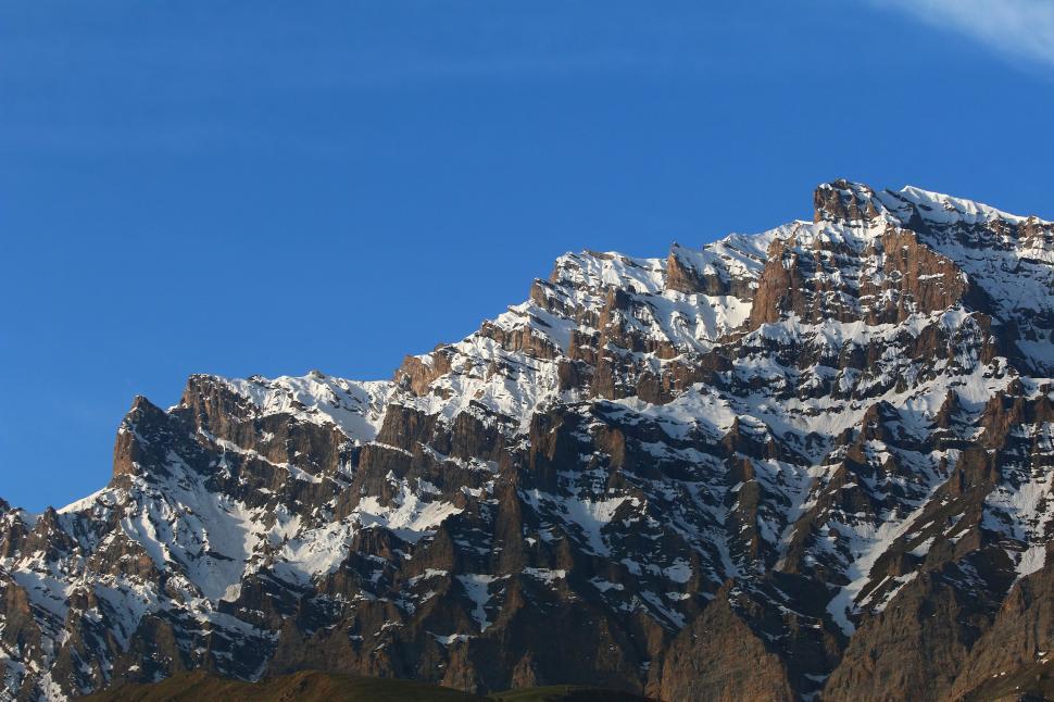 Free Image of Rocky Mountains and Snow  