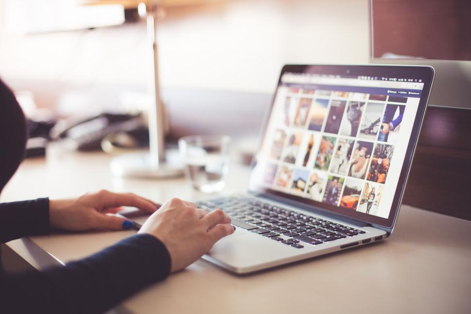 Free Image of Woman Working on Laptop  