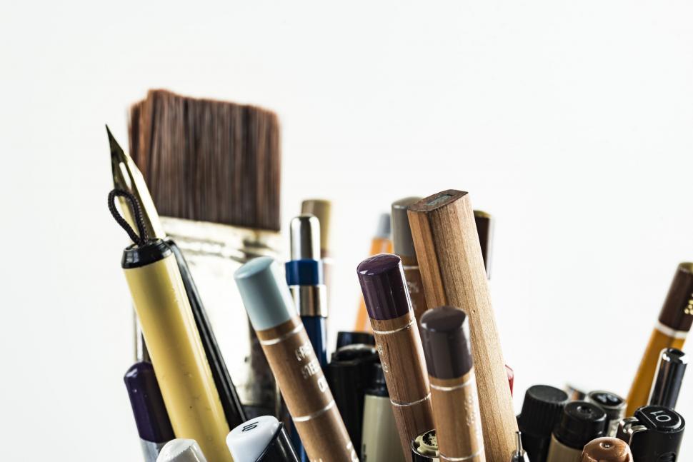 Free Image of Pens and Pencils  