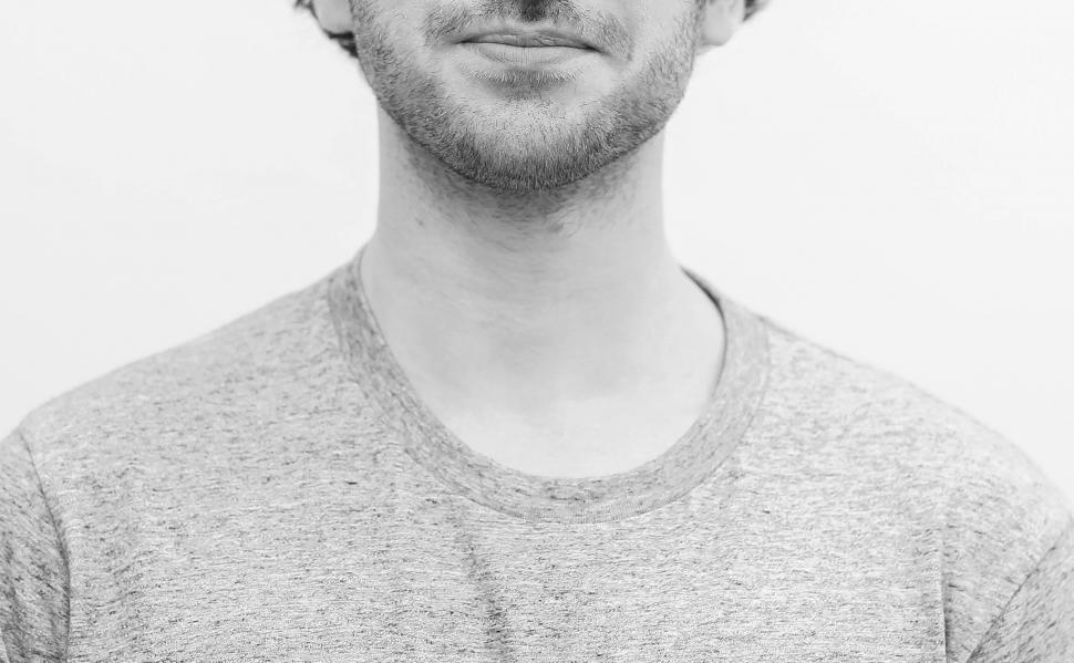 Free Image of Adult Man Face - Monochrome  