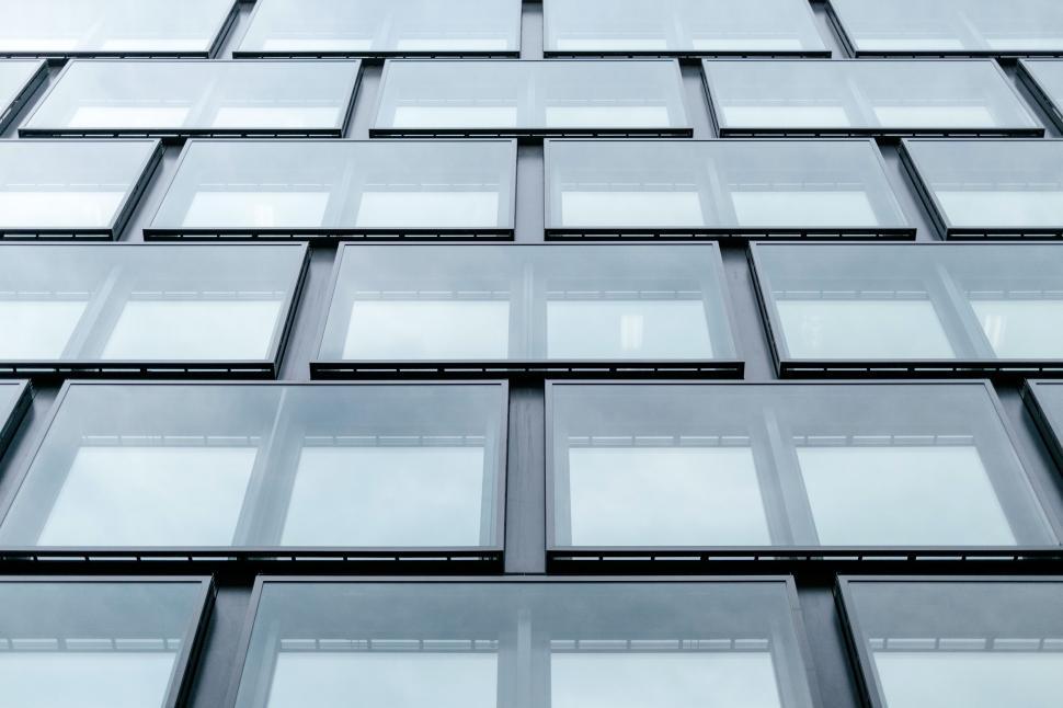Free Image of Glass Windows of Modern Building  