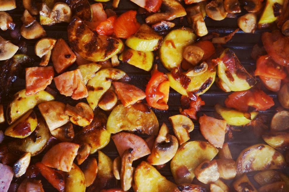 Free Image of Grilled Vegetables - Background 