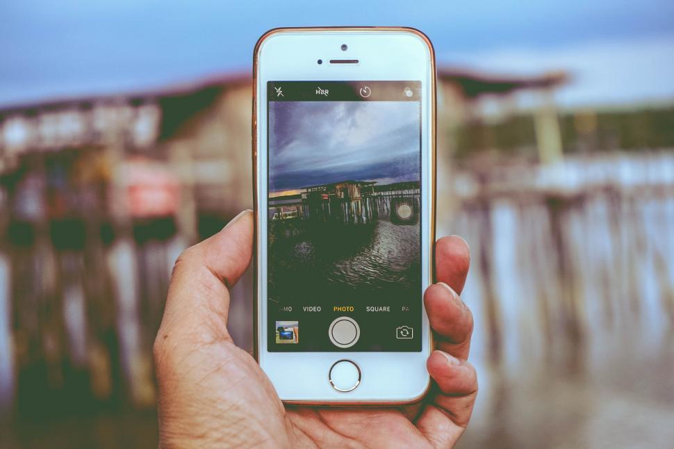 Free Image of Taking picture with iPhone 