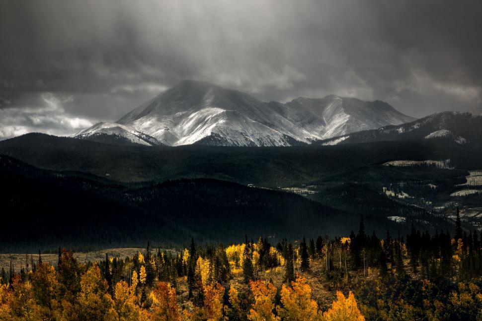 Free Image of Dark View of Volcanic Mountain 