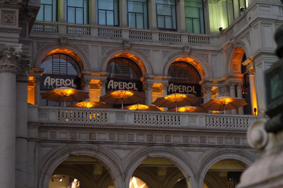 Galleria Vittorio Emanuele II at Night in Milan, Italy