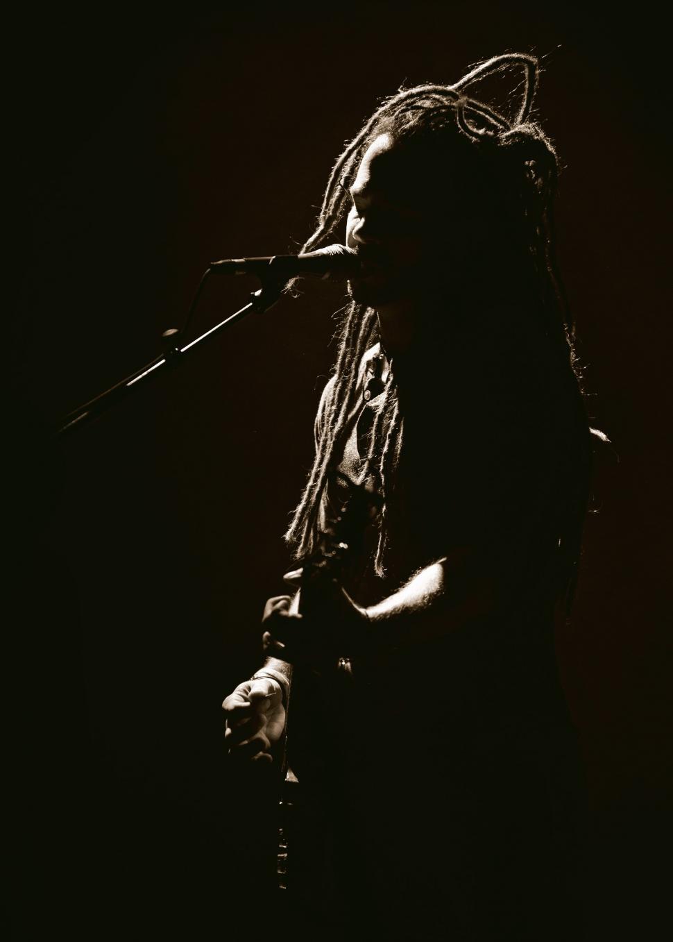 Free Image of Guitarist on Stage  