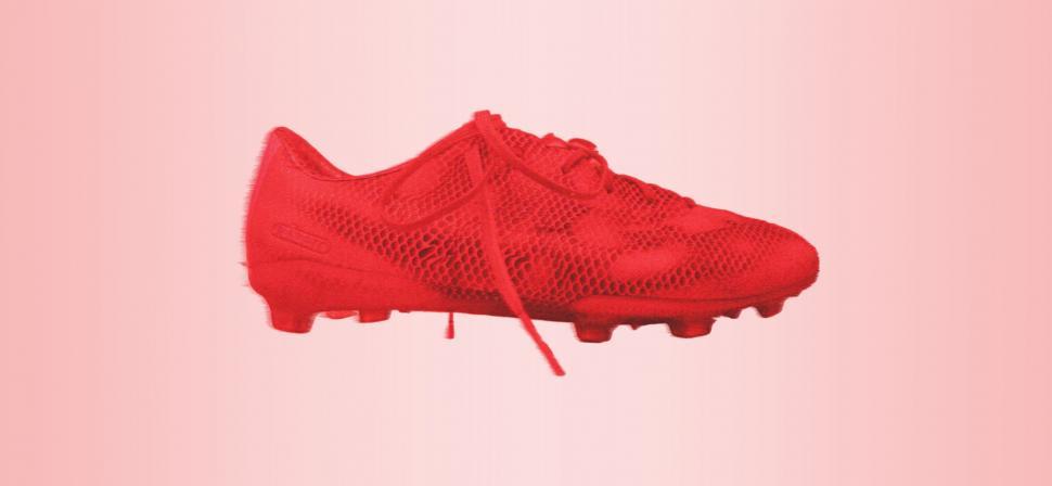 Red soccer hot sale cleats