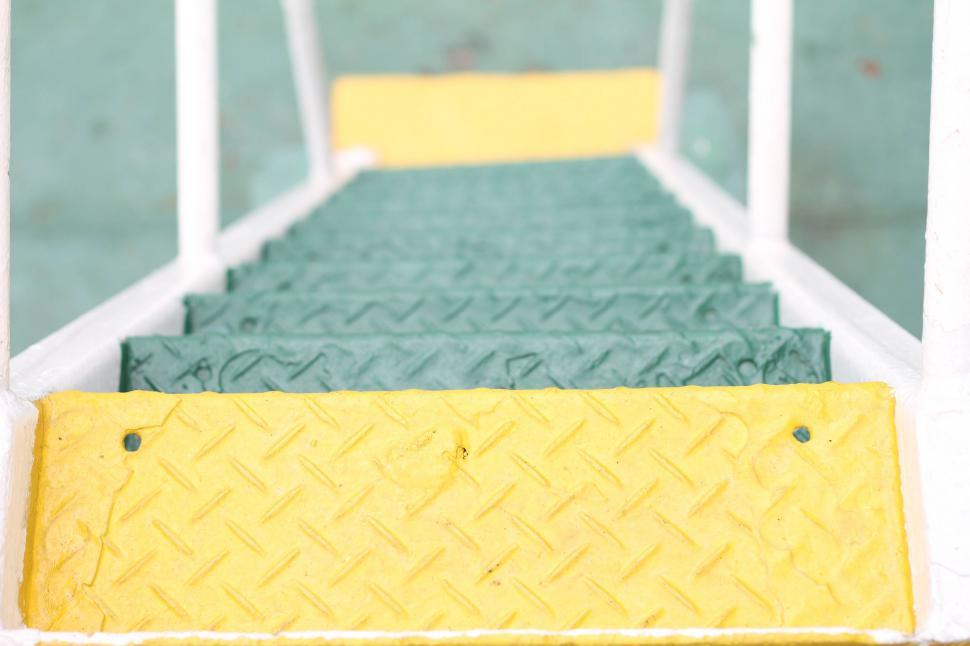 Free Image of Colorful Metal Ladder  