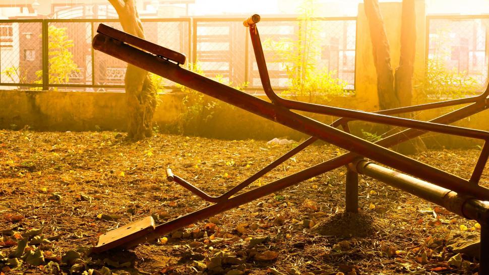 Free Image of Seesaw in the park 