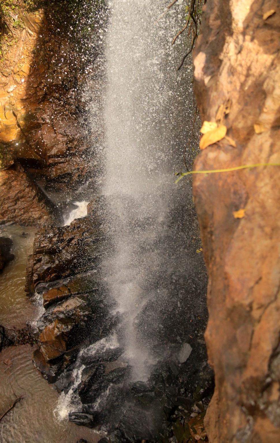 Free Image of Rocky Mountain and Waterfall  