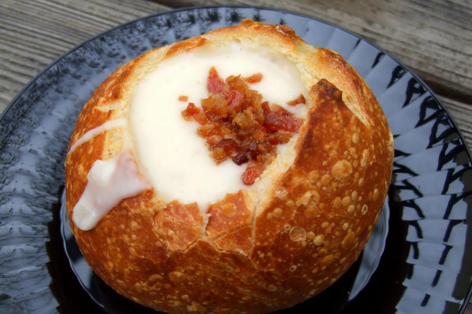Free Image of Potato Soup Bowl 