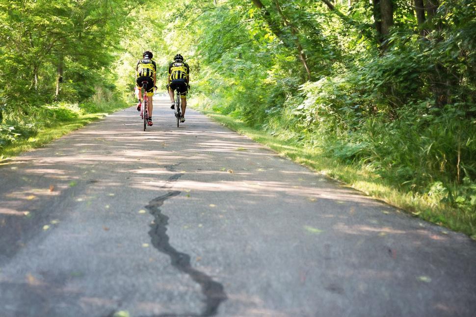 Free Image of Men on bicycles  