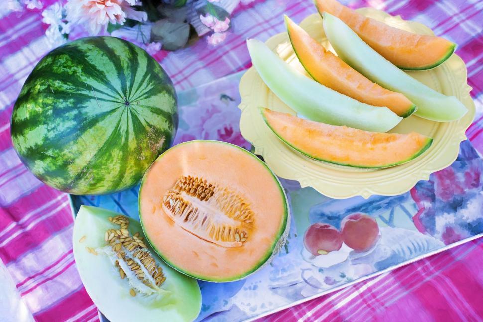 free-stock-photo-of-cantaloupe-melon-and-watermelon-download-free