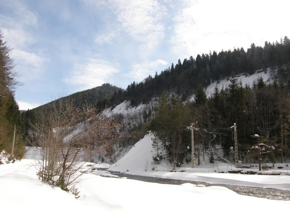 Free Image of Small mountain creek in the middle of the winter 