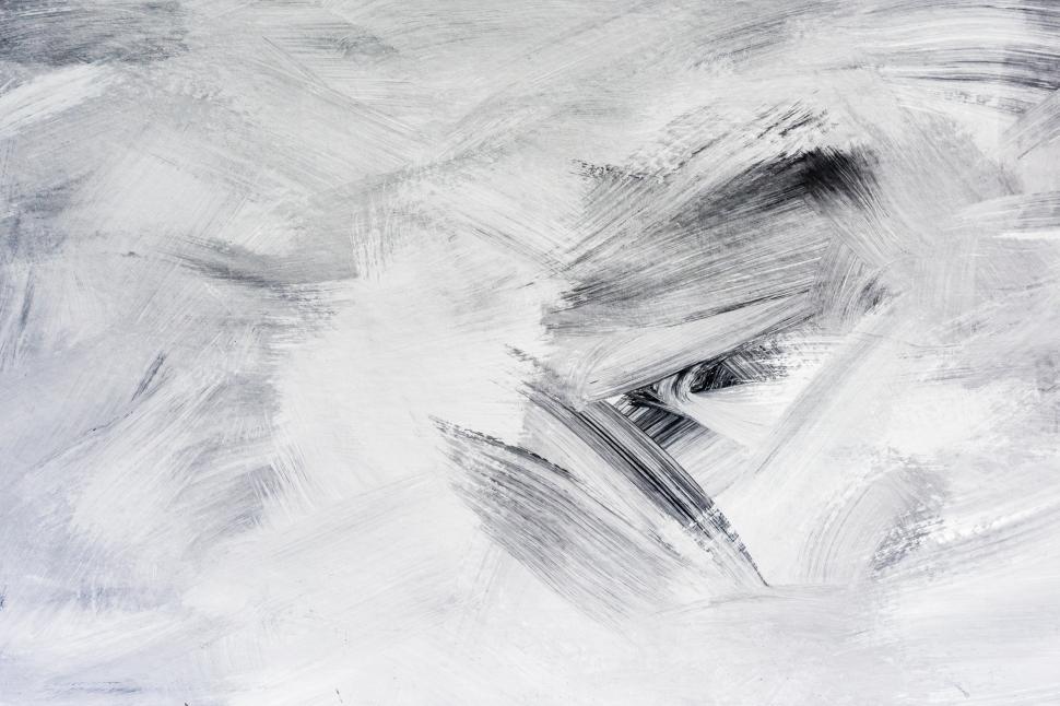 Free Image of Grey and white paint blush strokes texture 