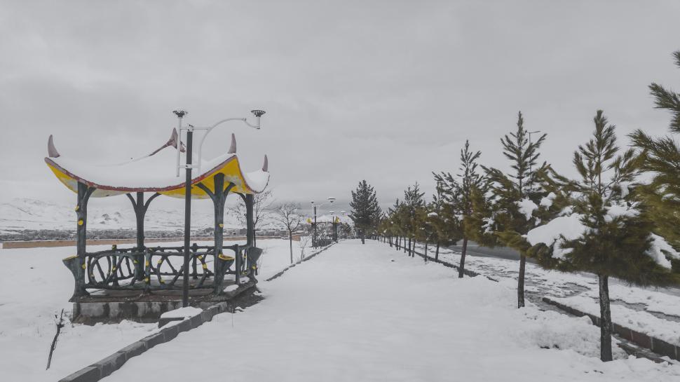 Free Image of Urban in Tafresh City - Empty Roads in Snow 