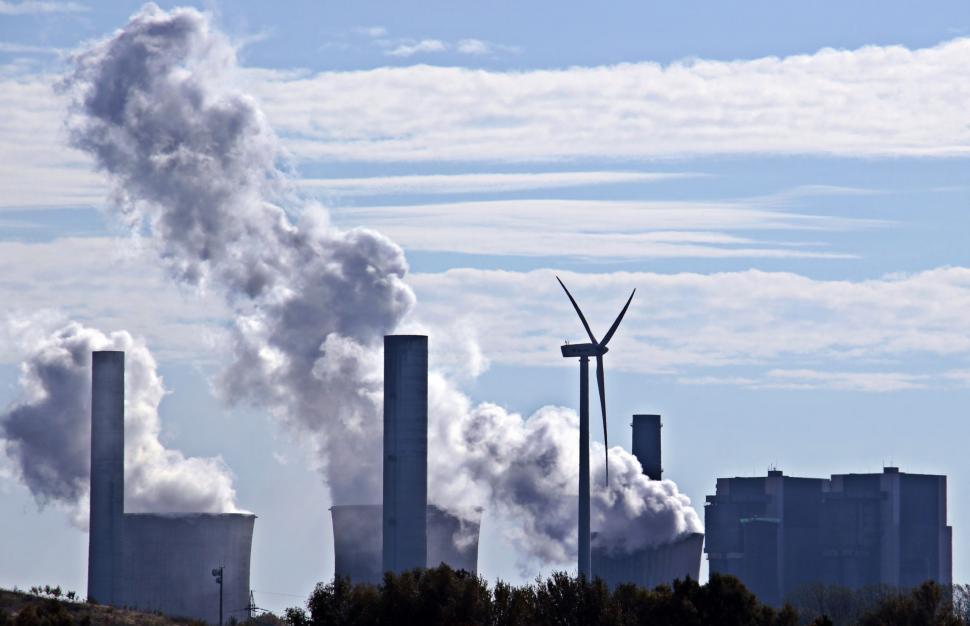 Free Image of Industrial Pollution with Power Generation 