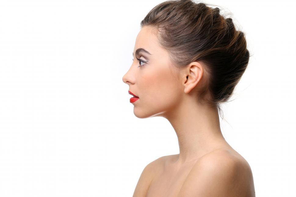 woman side profile