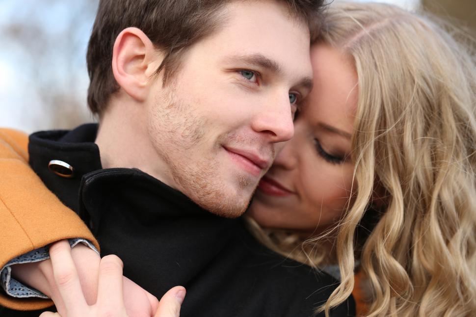 Free Image of Close up of couple on the street 