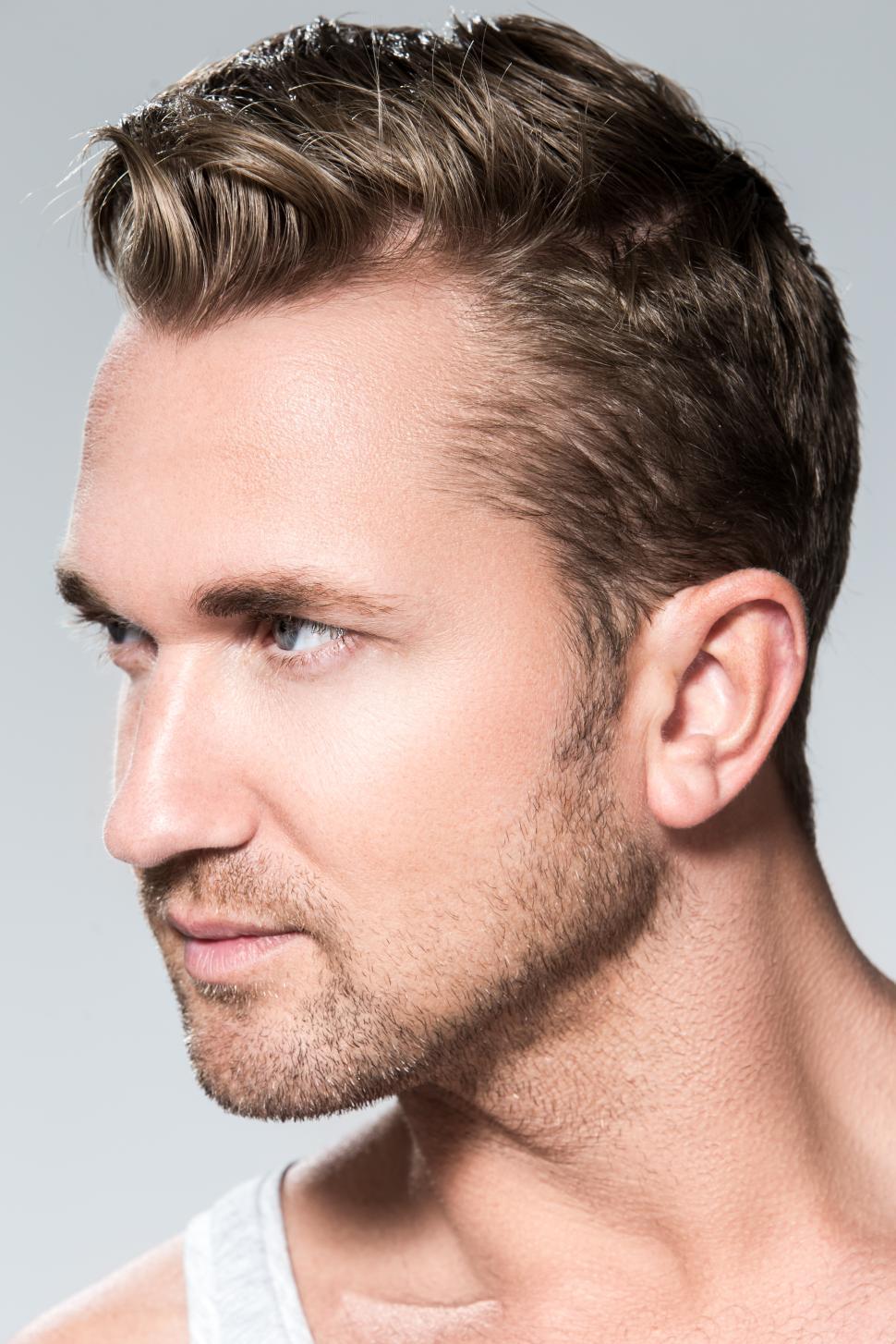 male face profile