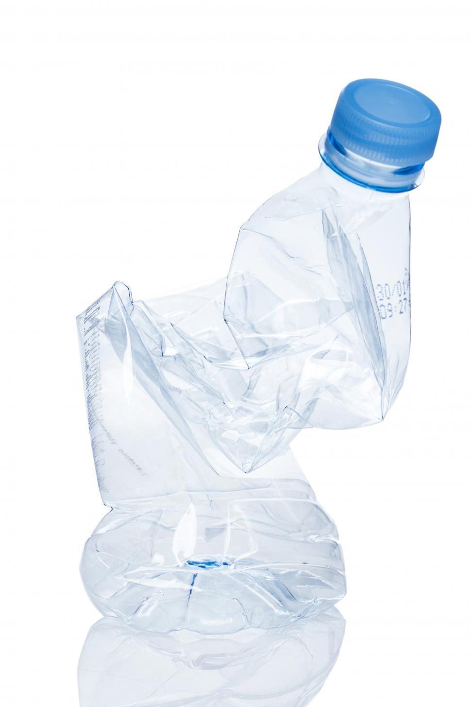 Free Stock Photo of Utilization. One empty plastic water bottle