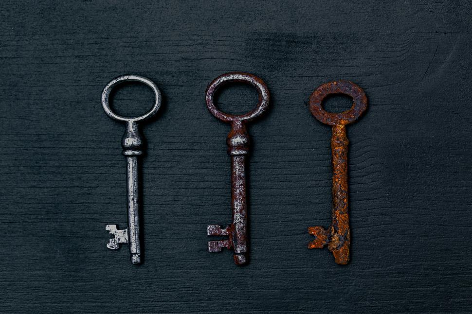 Free Stock Photo of Three rusting keys Download Free Images and Free