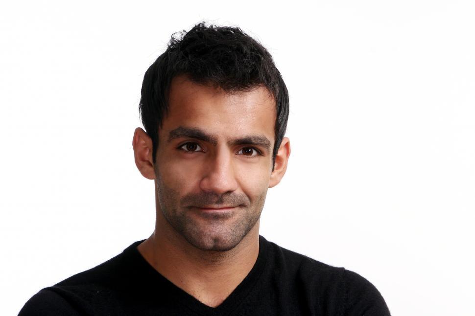 Free Image of Attractive young man on white 