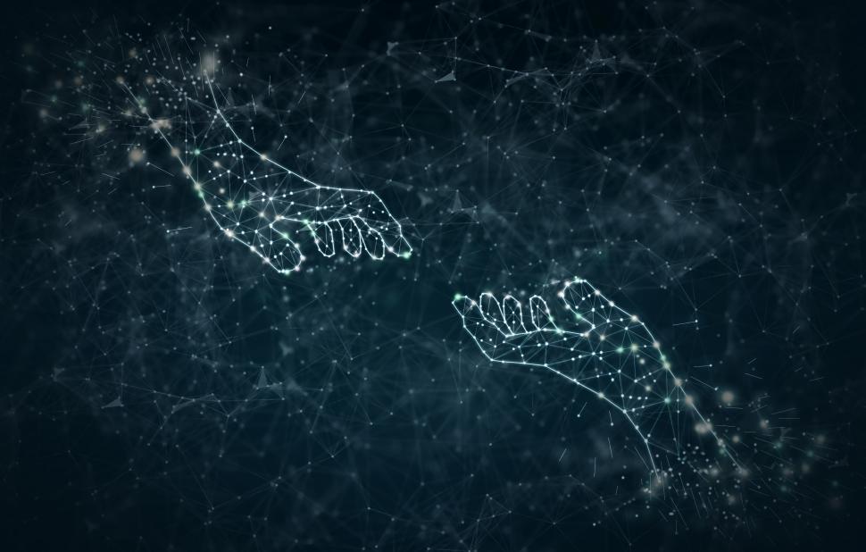 Free Image of Digital Transformation Concept - Open Digital Hands 