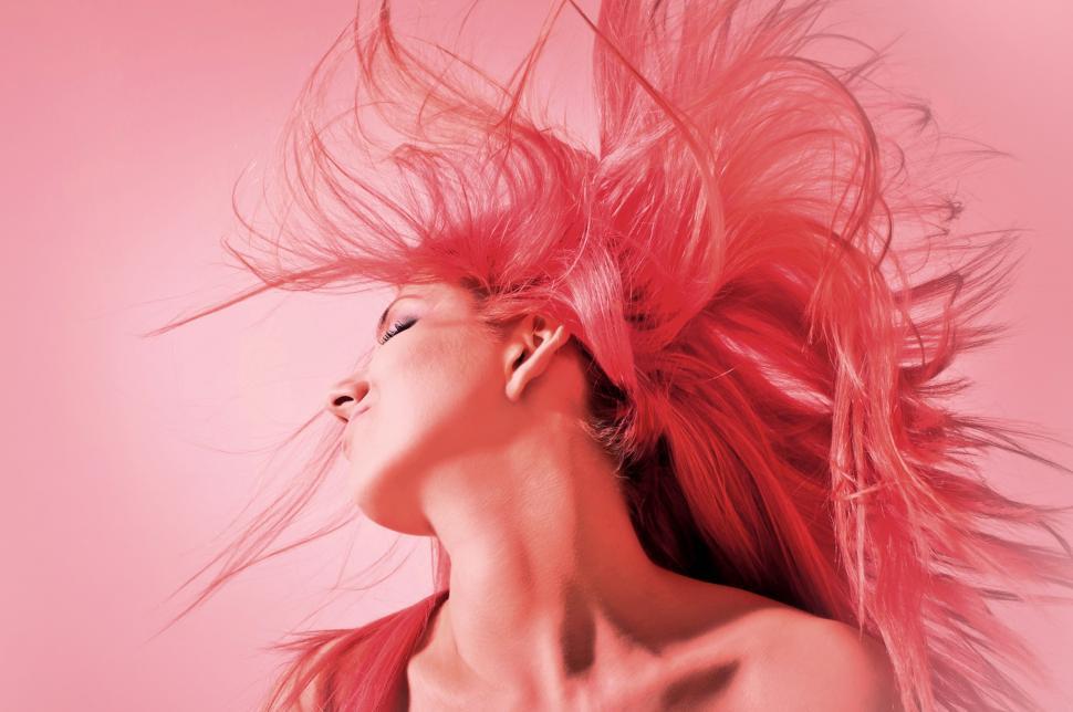 Free Image of Fashion Portrait of Young Beautiful Woman with Red Hair 