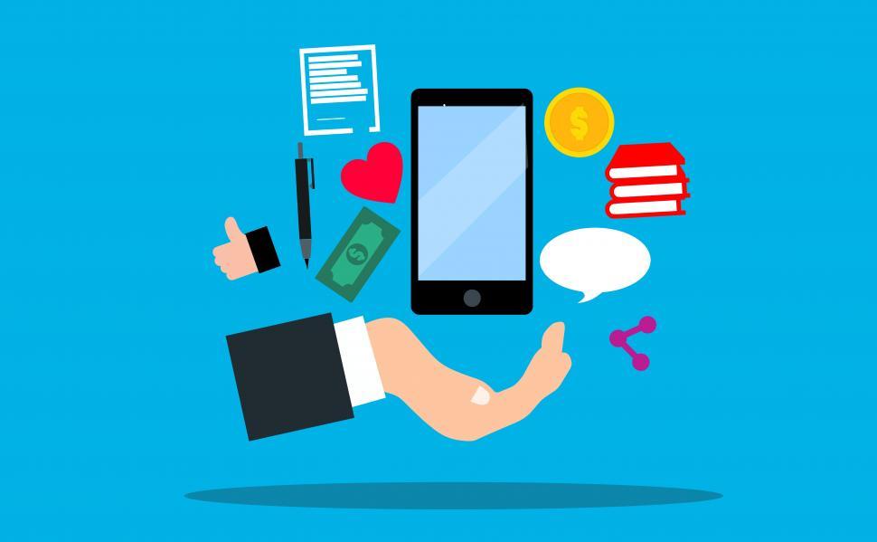 Free Image of Illustration of Smartphone apps  