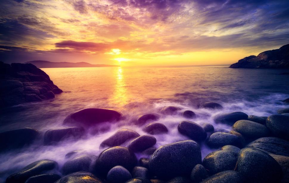 Free Stock Photo of Dawning over Rocky Coastline | Download Free Images ...