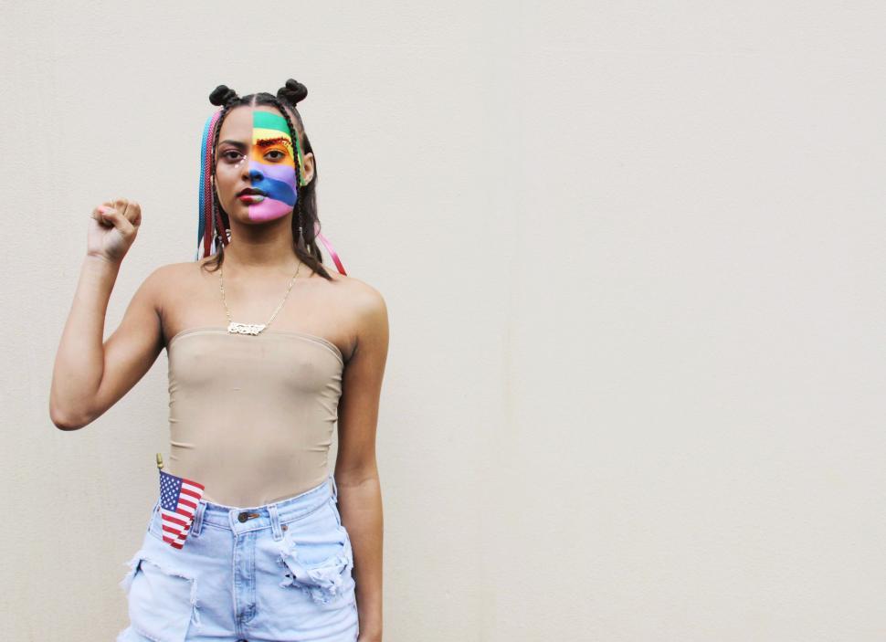 Free Image of Female LGBTQ activist 