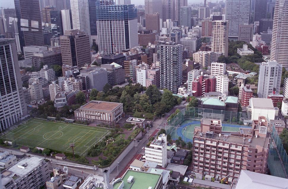 Free Image of Skyscrapers in city 