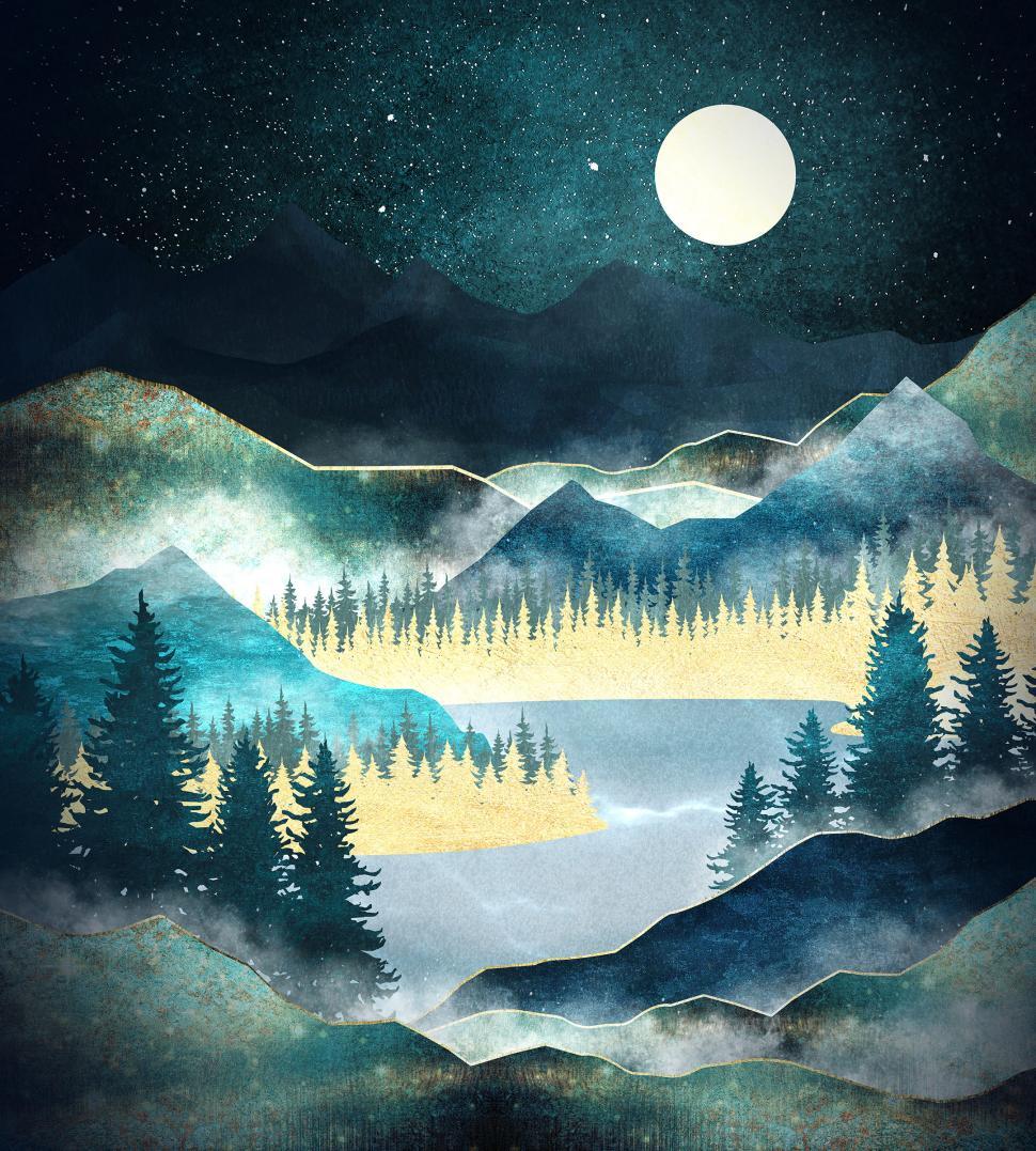 Free Image of Lake in the Rocky Mountains - Winter Landscape 