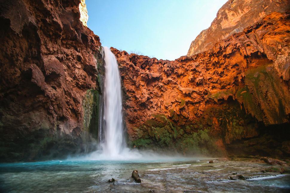 Free Image of Mountain waterfall 