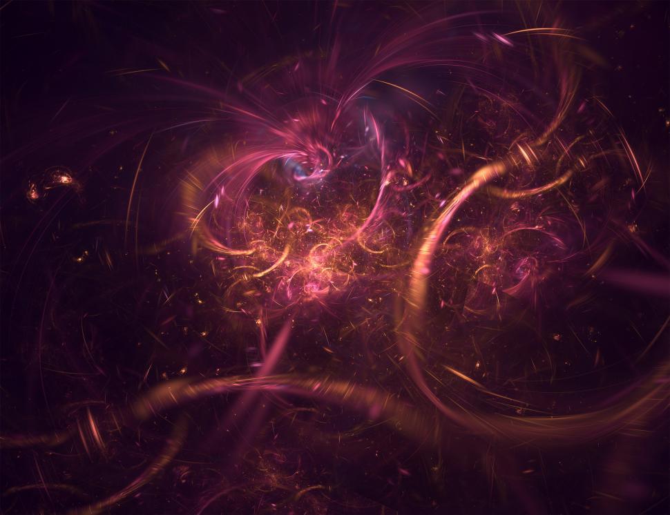 Free Image of Fractal image - warm tones 
