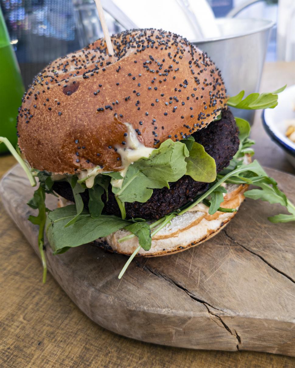 Free Image of Vegan hamburger  
