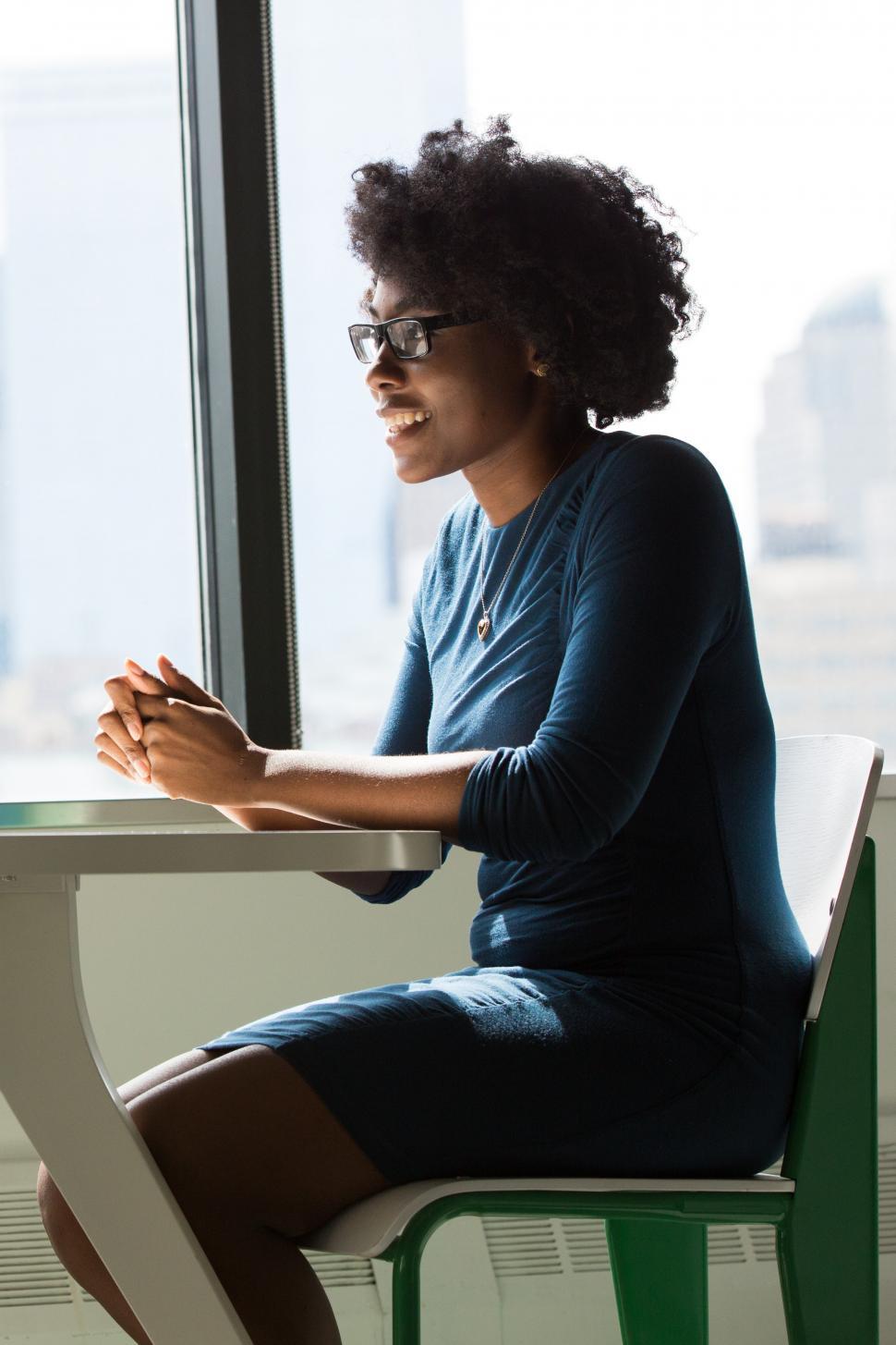Free Image of Smiling Female entrepreneur during a meeting in office 