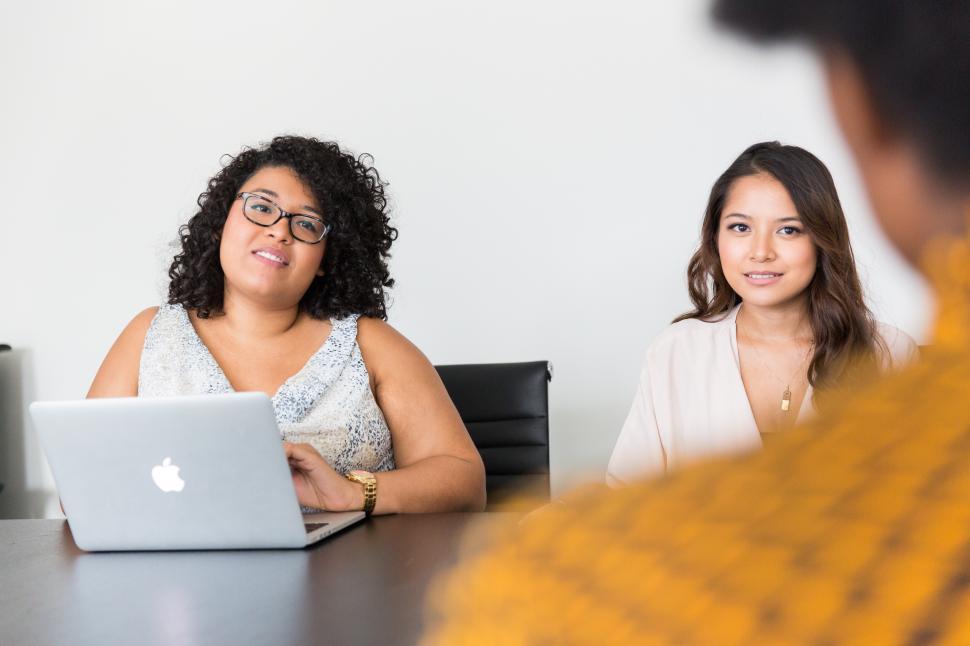 Free Image of Two Businesswomen in conference room 