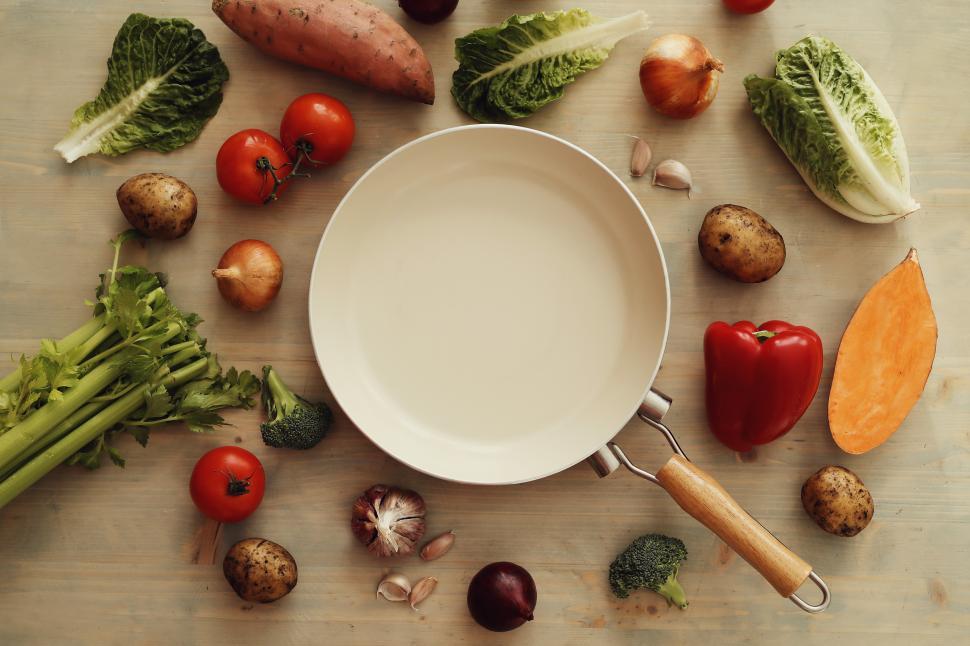 Sautéed Vegetables in a Pan