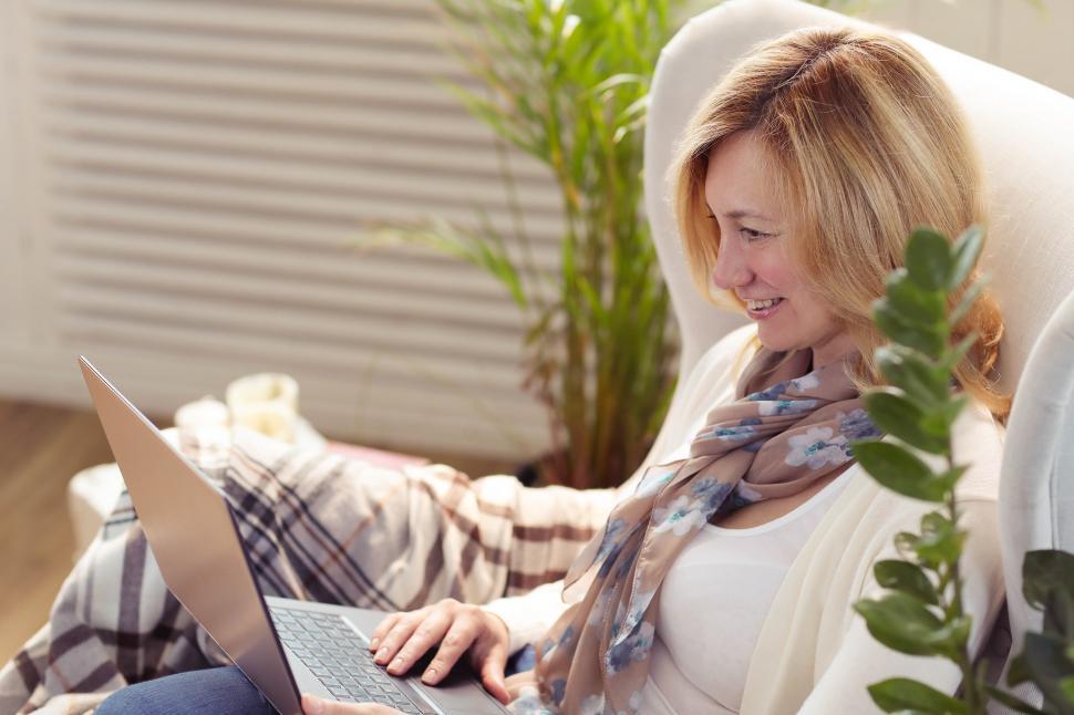 Free Image of Middle Aged Woman at home 