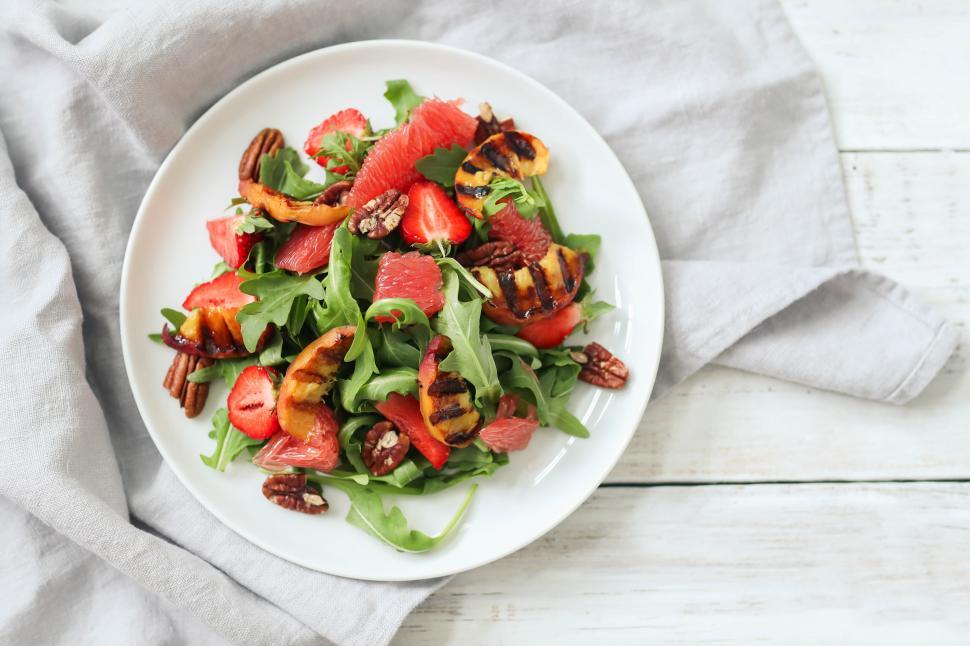 Free Image of Grilled Fruit Salad 