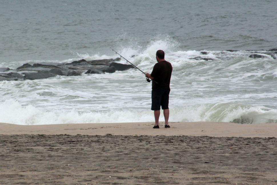 Free Stock Photo of Surf Fishing | Download Free Images and Free ...