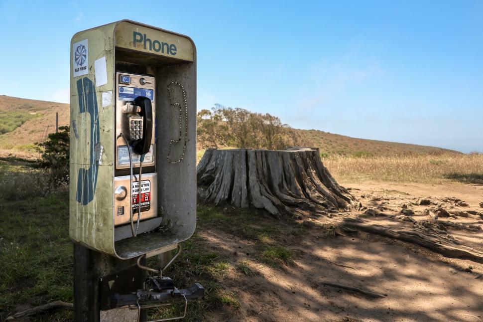 Free Image of Lonely pay phone 