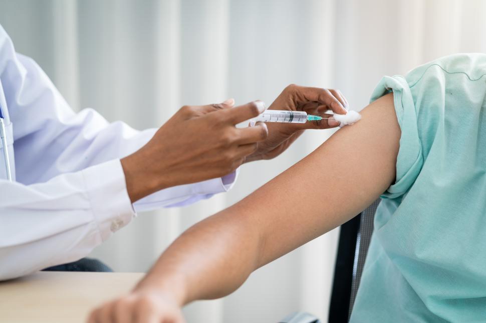 Free Image of Administering vaccine 