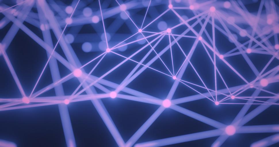 Free Image of Abstract lines glow - purple 