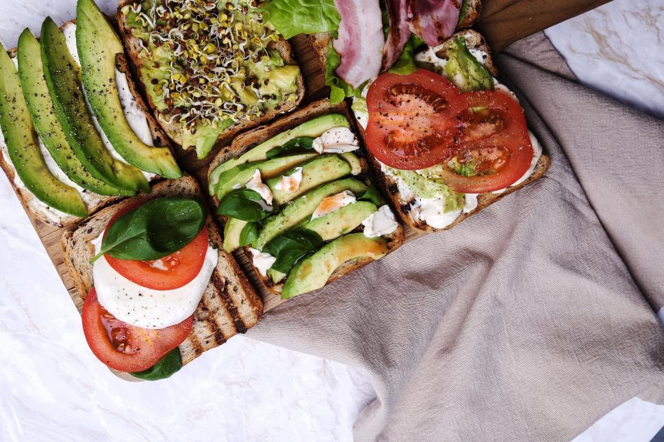 Free Image of Delicious toast arranged together 