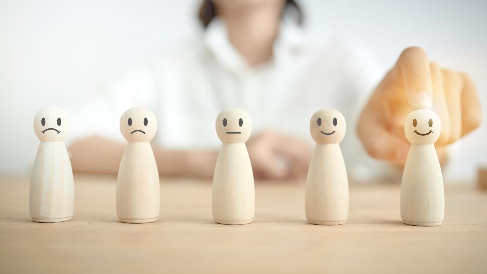 Free Image of Concept of customer satisfaction assessment and questionnaire 